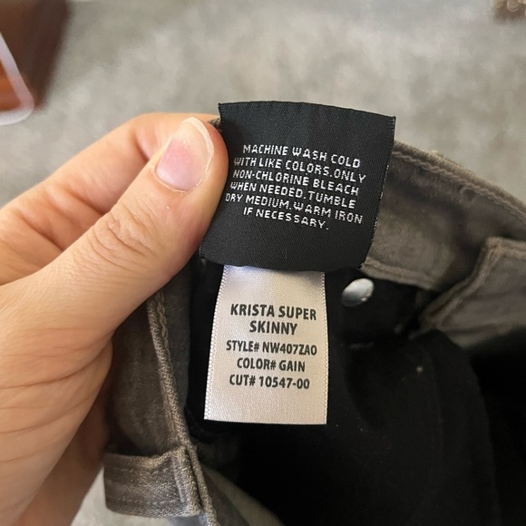 Hudson Krista Super Skinny Jeans in Gain Grey Women’s Size 25 - Picture 12 of 16